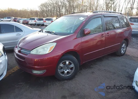 2004 Toyota Sienna Xle из США, поврежденный, VIN 5TDBA22C54S011507